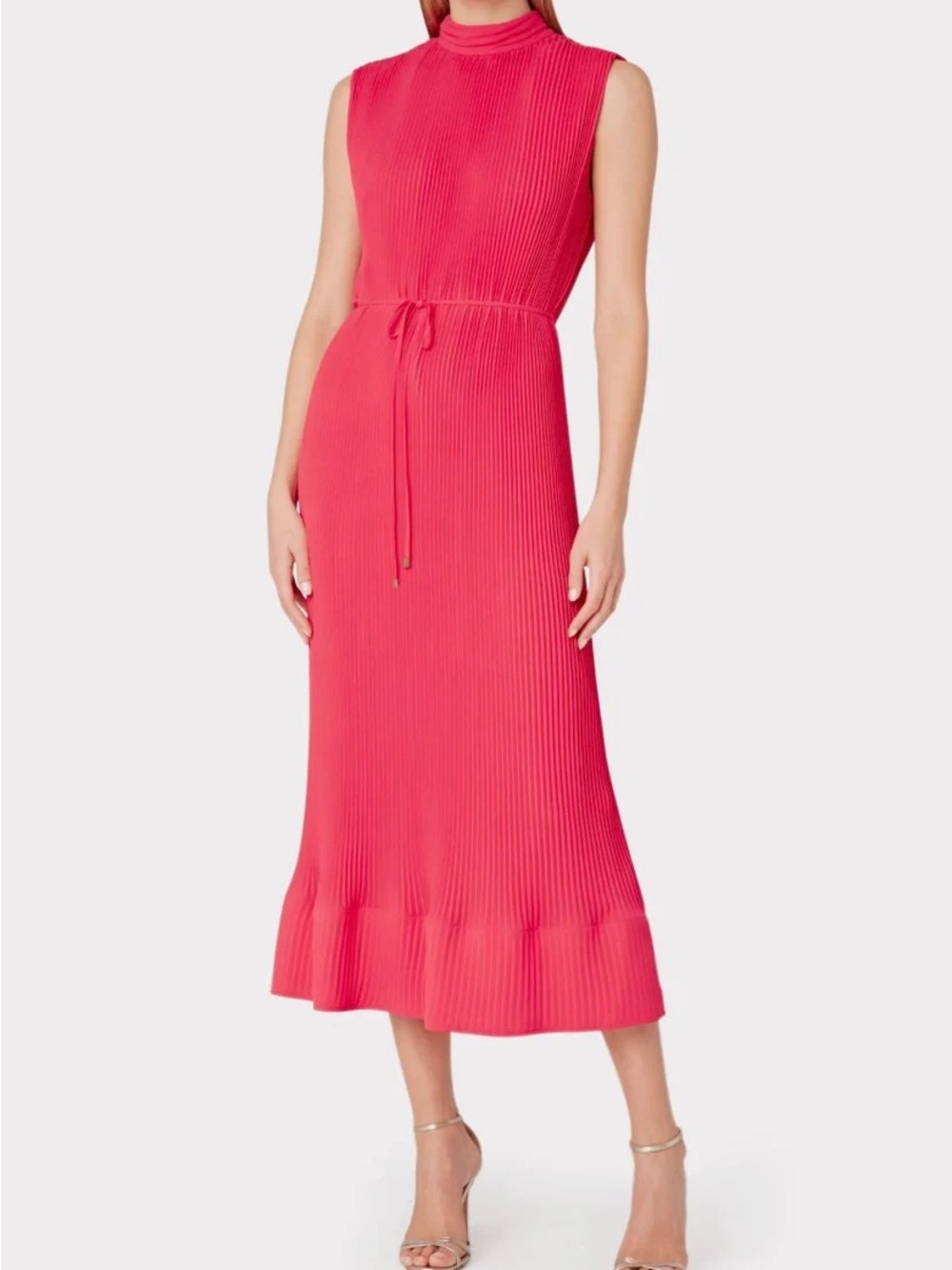 Milly Melina Solid Pleated Dress